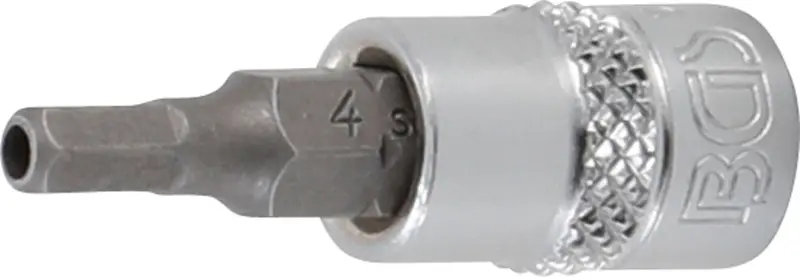 BGS 5156-4 Hlavica zástrčná 1/4" 6hran 4 mm s vŕtaním (BGS105156-4)