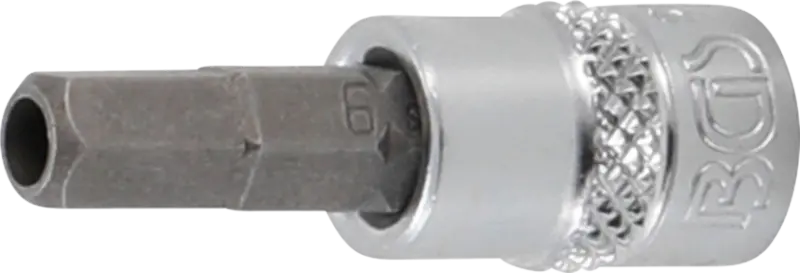 Zástrčná hlavice 1/4" inbus 6 mm BGS105156-6 s vrtáním (BGS105156-6)