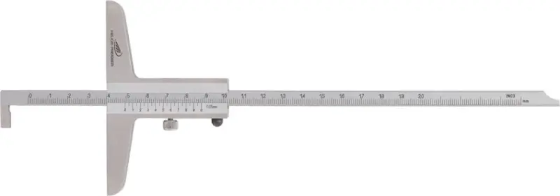 Posuvný hloubkoměr zkráce ný měřicí kolík 1/20 300x 150mm HP