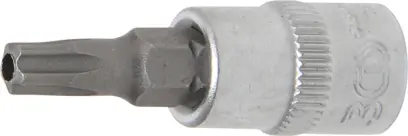 Zástrčná hlavice 1/4" T-profil (pro Torx plus) TS27, s otvorem. BGS 5184 (BGS105184-TS27)