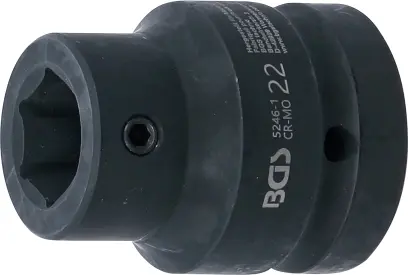 Adaptér vnitřní 1" BGS105246-1, vnitřní šestihran 22 mm, tvrzený (BGS105246-1)