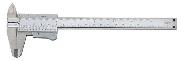 Posuvné měřítko odečítání bez paralaxy + momentová aretace 150mm 1/50 1/100 0 FORTIS (EDE41730150)