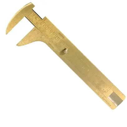 Jednoduché posuvné meradlo, mosadz 100mmFORTIS (EDE41820010)