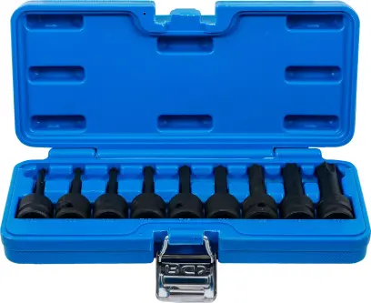 BGS 105480 Zástrčné hlavice 1/2" T-profil T20 ÷ T70 úderové (Sada 9 dielov) (BGS105480)