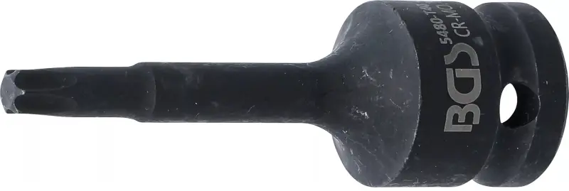 Zástrčná hlavice 1/2" T-profil T40 x 75 mm BGS105480-T40, tvrzená (BGS105480-T40)