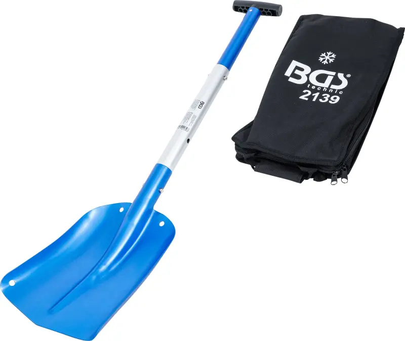 BGS 2139 Hliníková lopata na sneh s násuvnou násadou s rýchlouzáverom (BGS102139)