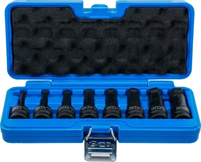 BGS 5488 Silové zástrčné hlavice 1/2" 6hrán 6 ÷ 19 mm s guľovou hlavou (Sada 8 dielov) (BGS105488)