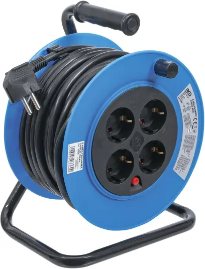 Káblový bubon 15 m 3 x 1,5 mm² 4 zásuvky IP 20 3000 W