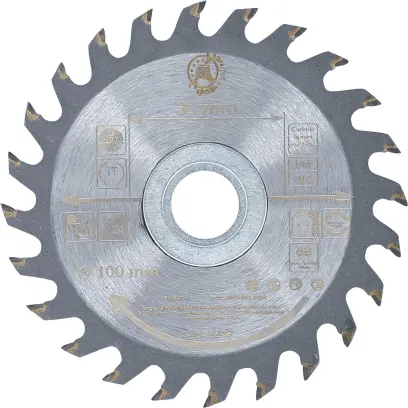 Pílový kotúč zo spekaného karbidu Ø 100 x 30 x 2,1 mm 24 zubov