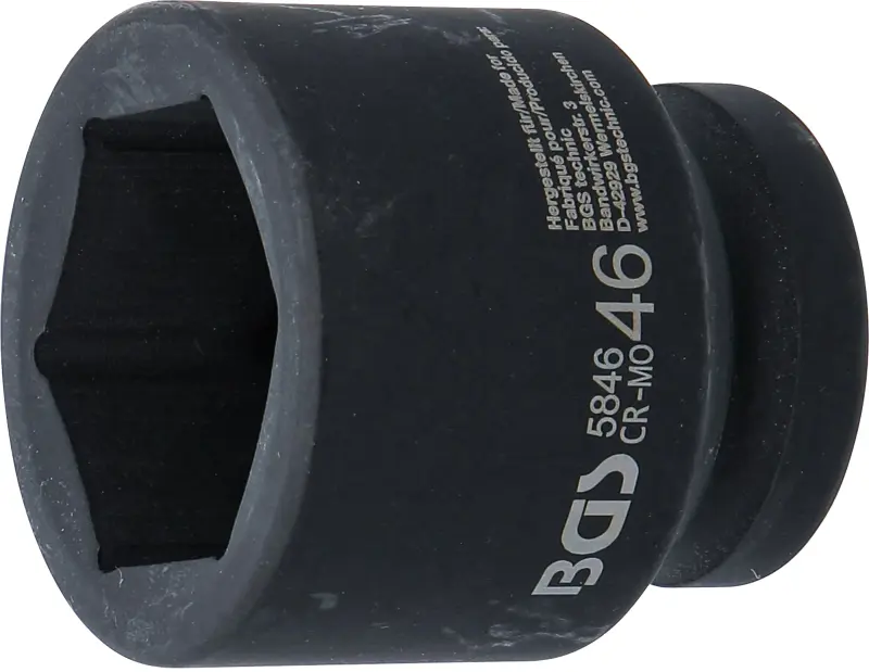 Nástrčná hlavice 1" 46 mm BGS105846 tvrzená, Pro Torque (BGS105846)