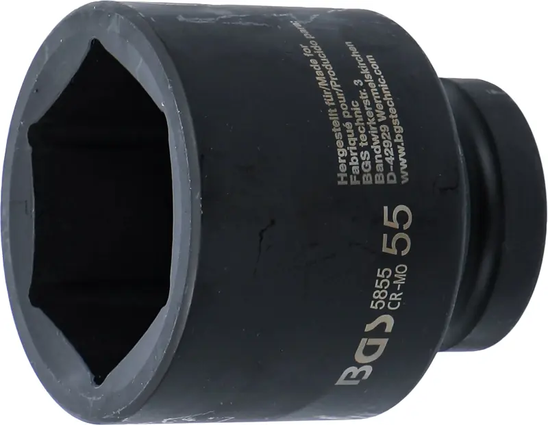 Nástrčná hlavice 1" 55 mm BGS105855 tvrzená, Pro Torque (BGS105855)