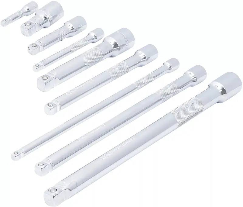 Prodloužení Kraftmann 1/4", 3/8" a 1/2",  délky 50 ÷ 250 mm BGS106113 Sada 9 dílů (BGS106113)