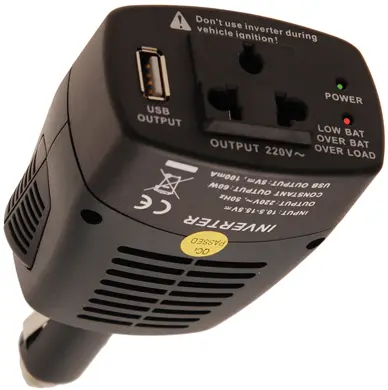 Měnič napětí 12 V na 220 V BGS 63528 s 5V USB zdířkou (BGS1063528)