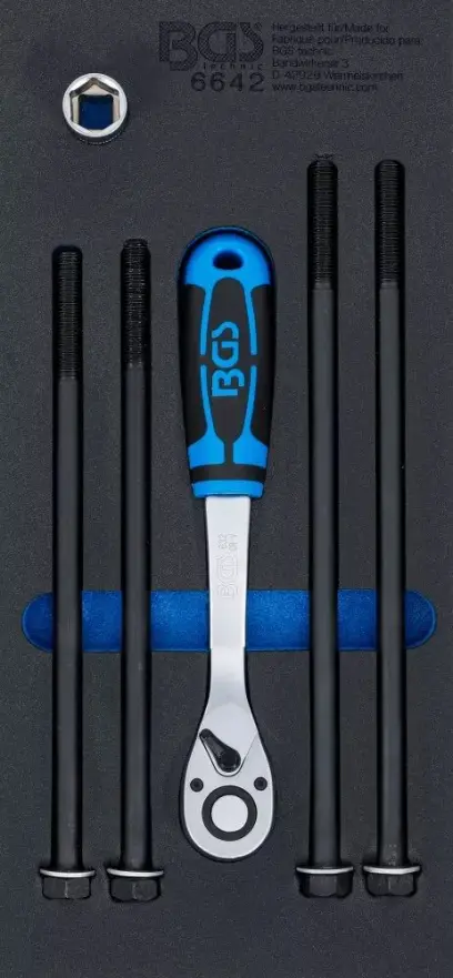 Nářaďový modul: BGS106642 Zápustné šrouby motoru včetně nářadí pro Smart (Sada 6 dílů) (BGS106642)
