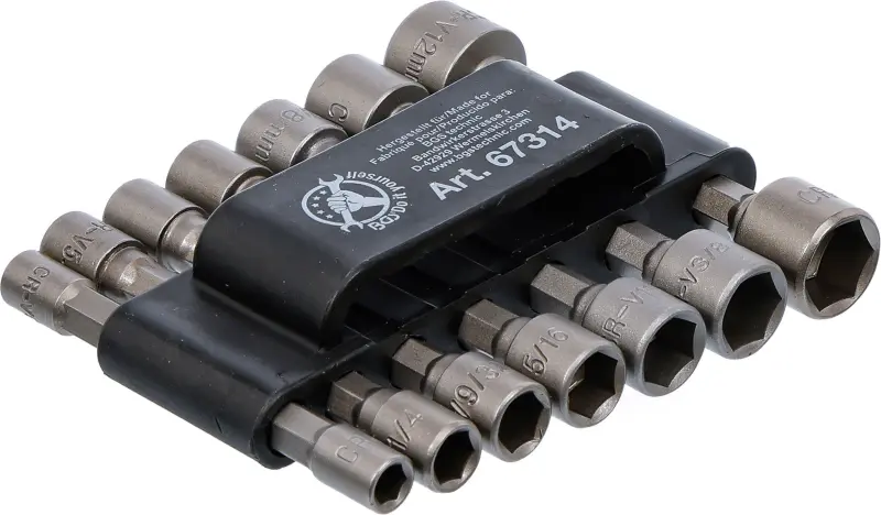 BGS 67314 Nástrčné hlavice Kraftmann 1/4" Metrická a palcová sada 14 dielov (BGS1067314)