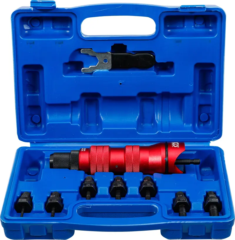 Nástavce pro nýtovací matice M3 ÷ M10 BGS106834, kovové provedení (Sada 9 dílů) (BGS106834)