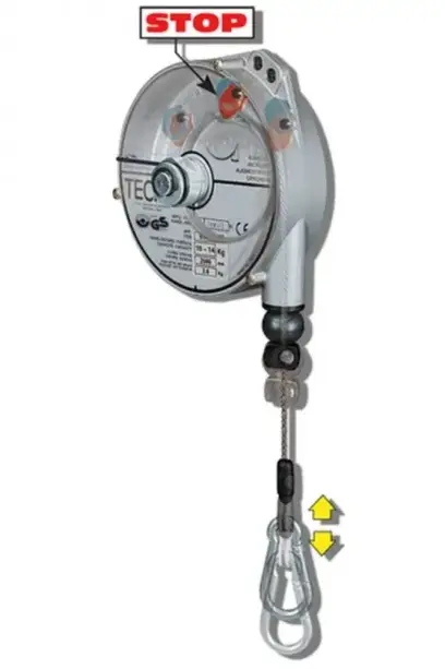 Balancér Tecna 9346, pre 2 - 4 kg, 2500 mm (s funkciou "stop") (TECNA9346)