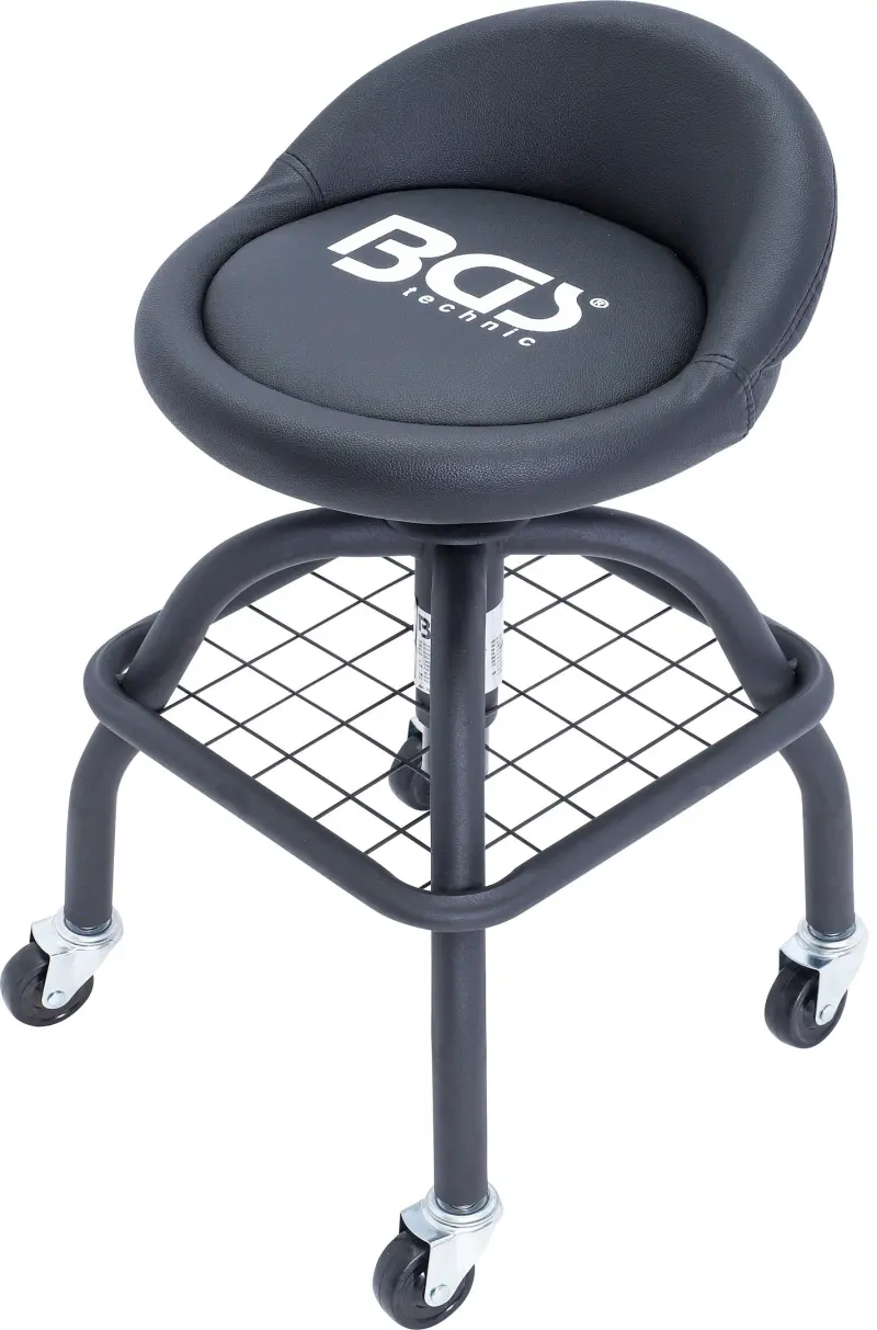 Pojízdná židle pro autoservisy BGS1070145 (4 kolečka, výškově stavitelná) (BGS1070145)