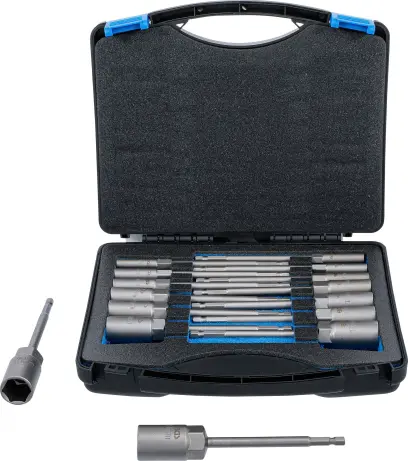 BGS 70147 Nástrčné hlavice 1/4" 6-hranné 5,5 ÷ 19 mm, veľmi dlhé (Sada 15 dielov) (BGS1070147)