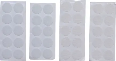 kolieska na suchý zips - biele, Kraftmann, 40 dielov, BGS 80555 (BGS1080555)