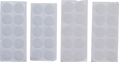 kolečka na suchý zip - bílé, Kraftmann, 40 dílů (BGS1080555)