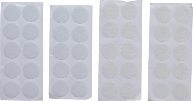 kolečka na suchý zip - bílé, Kraftmann, 40 dílů (BGS1080555)