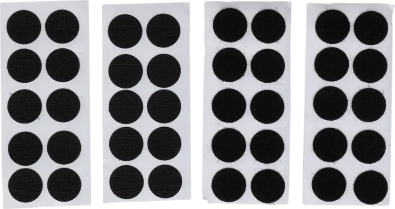 kolečka na suchý zip - černá, Kraftmann, 40 dílů (BGS1080557)