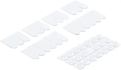 Súprava dekoračných úchytiek transparentná 20dielna, BGS 80899 (BGS1080899)