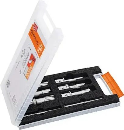 Jadrové vrtáky priemer 12 ÷ 22 mm Fein QuickIN Sada 8 dielov (hl. Vrt. 35 mm, tvrdokov) (EDE10541848)