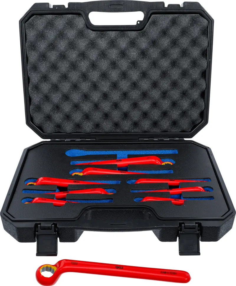 Očkové klíče 10 ÷ 24 mm BGS1072035 VDE, prodloužené (Sada 9 dílů) (BGS1072035)