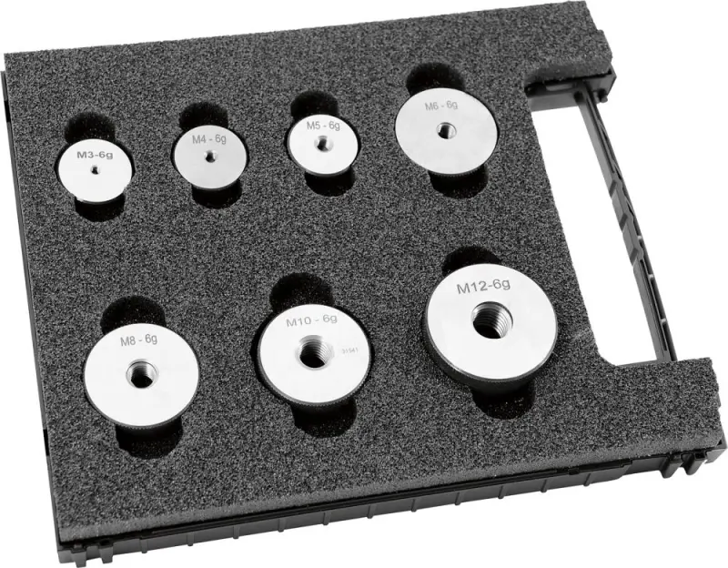 Sada závitových kalibračn ích kroužků pro zmetkové rozměry 6g M3-M12 FORMAT