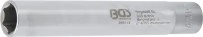 Nástrčná hlavice šestihranná, extra prodloužené | (BGS109863-14)