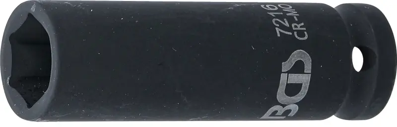 Nástrčná hlavice 1/2" 16 mm BGS107216, prodloužená, tvrzená, Pro Torque (BGS107216)