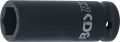 Nástrčná hlavice 1/2" 18 mm BGS107218, prodloužená, tvrzená, Pro Torque (BGS107218)
