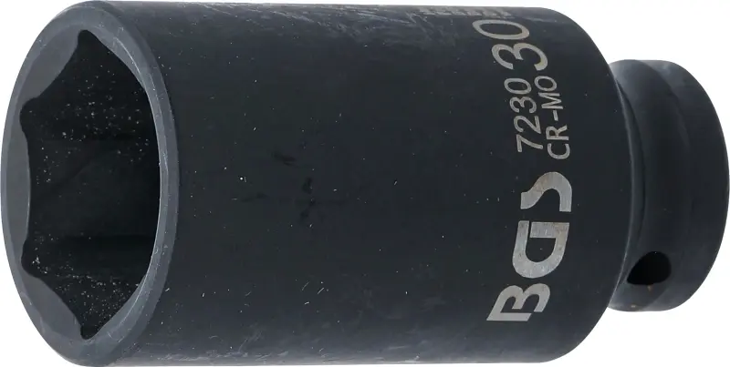 Nástrčná hlavice 1/2" 30 mm BGS107230, prodloužená, tvrzená, Pro Torque (BGS107230)