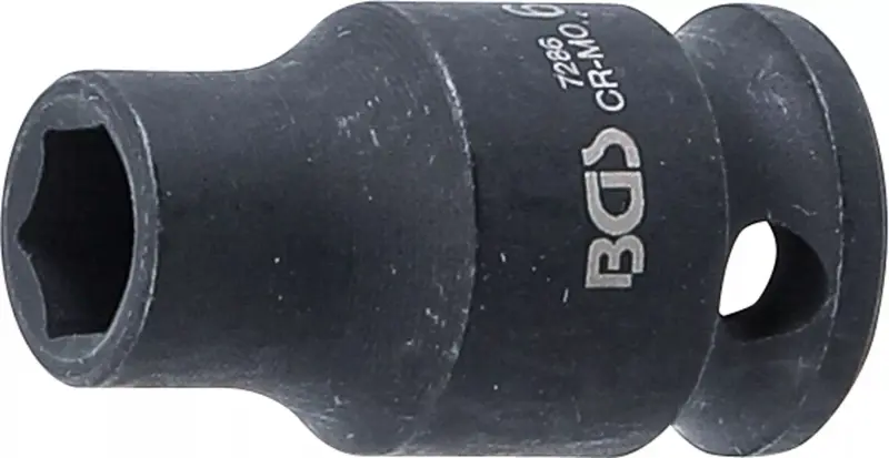 Nástrčná hlavice 1/4" šestihran 6 mm BGS107286, rázová (BGS107286)