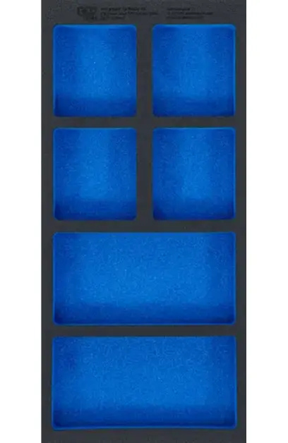 Vložka do dielenského vozíka 1/3: BGS1074361 Prázdna so 6 odkladacími priehradkami (BGS1074361)
