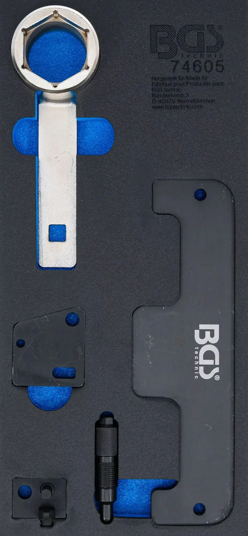 Nářaďový modul 1/3 - BGS1074605 Nářadí k nastavení časování motoru VAG/Porsche (Sada 6 dílů) (BGS1074605)