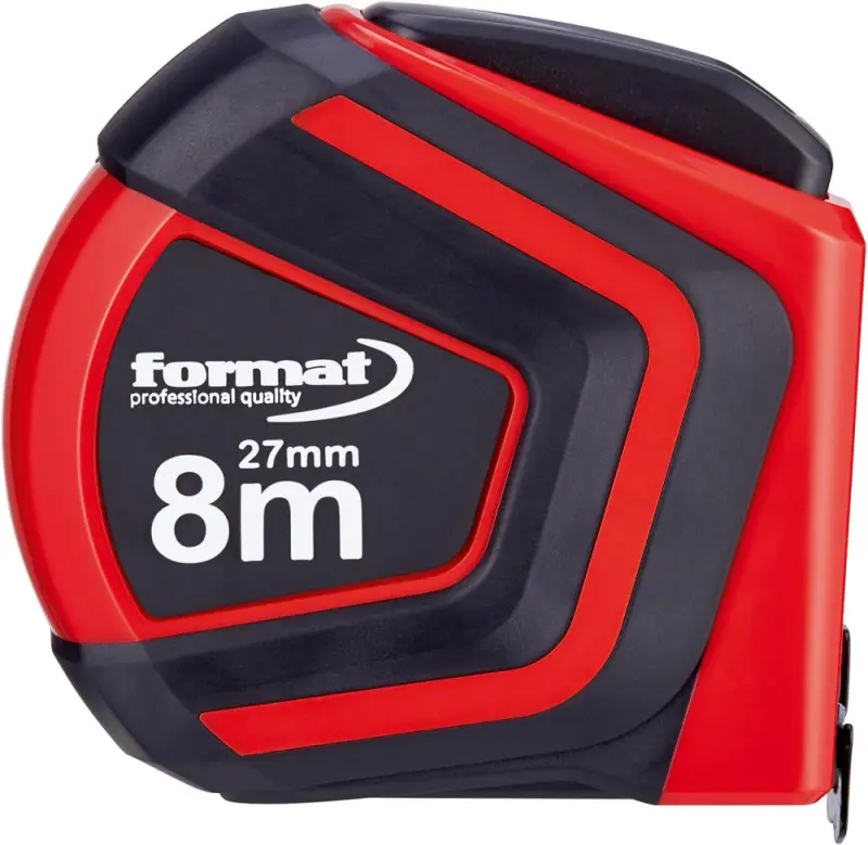 Kapesní svinovací metr Au tolock 8mx27mm bílý FORMA T