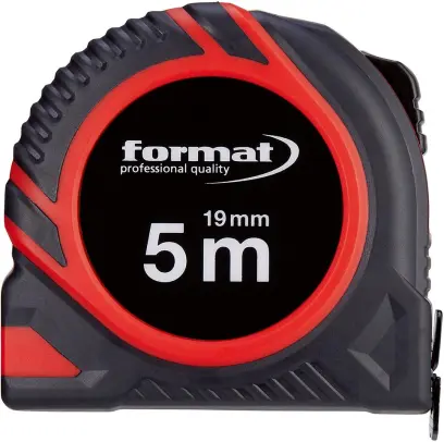 Kapesní svinovací metr 3m x16mm bílý FORMAT