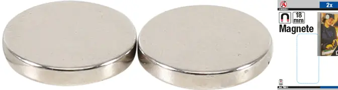 Magnety pr. 18 mm Kraftmann BGS1079911 extra silné. Sada 2 dílů (BGS1079911)
