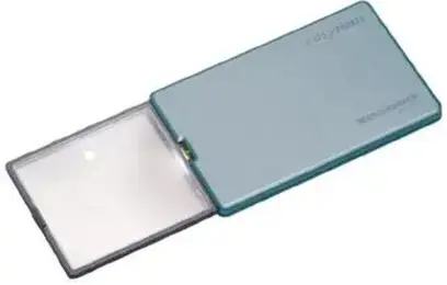 Ručná lupa so svietidlom Eschenbach easyPOCKET - modrá metalíza (4x) (EDE45071040)