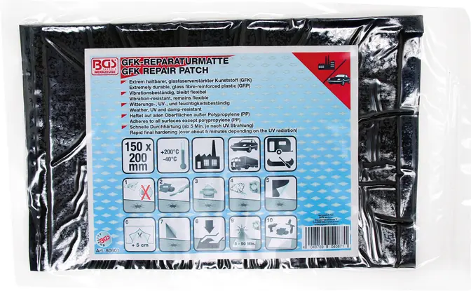 Sklolaminátová podložka BGS 80601 pro opravy 150 x 220 mm (BGS1080601)