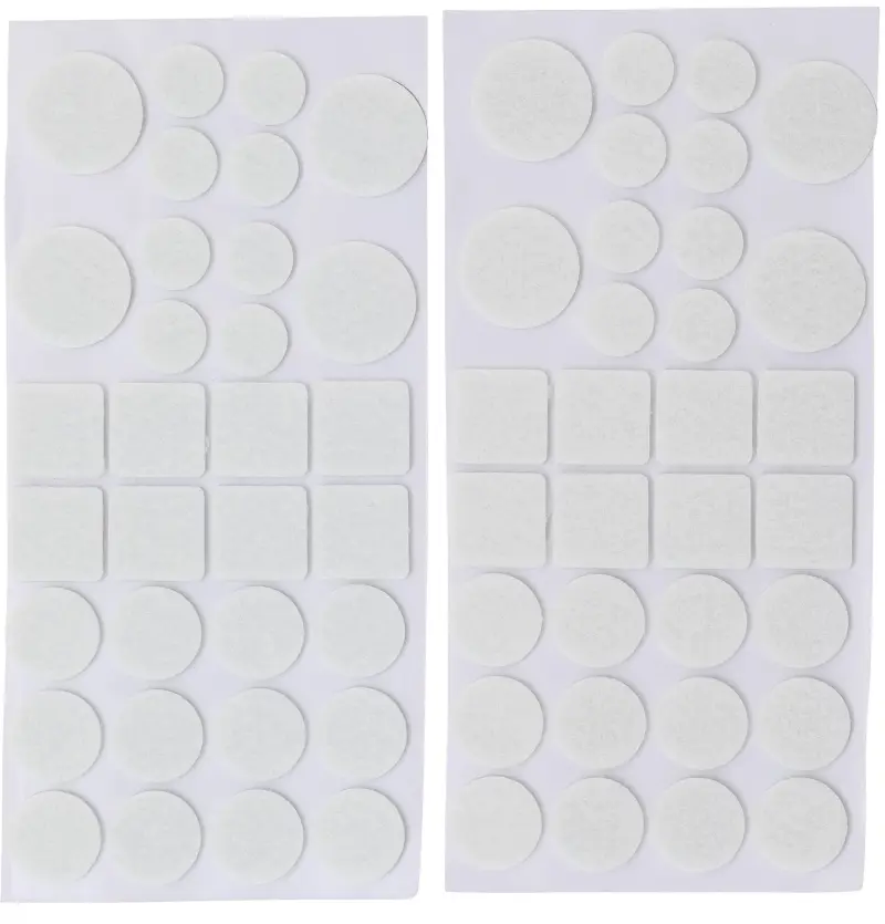 Filcové podložky pod nábytek BGS1080701, bílé. Sada 64 dílů (BGS1080701)