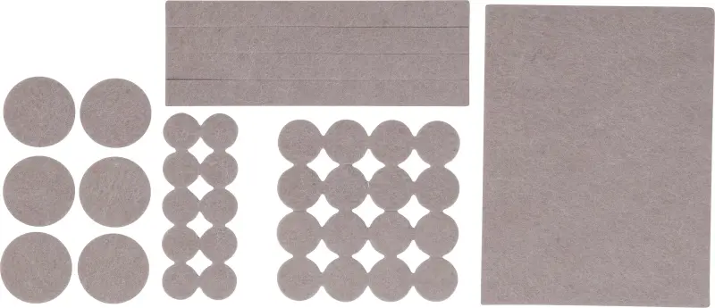 Filcové podložky Kraftmann pod nábytek BGS1080715, béžové (Sada 38 dílů) (BGS1080715)