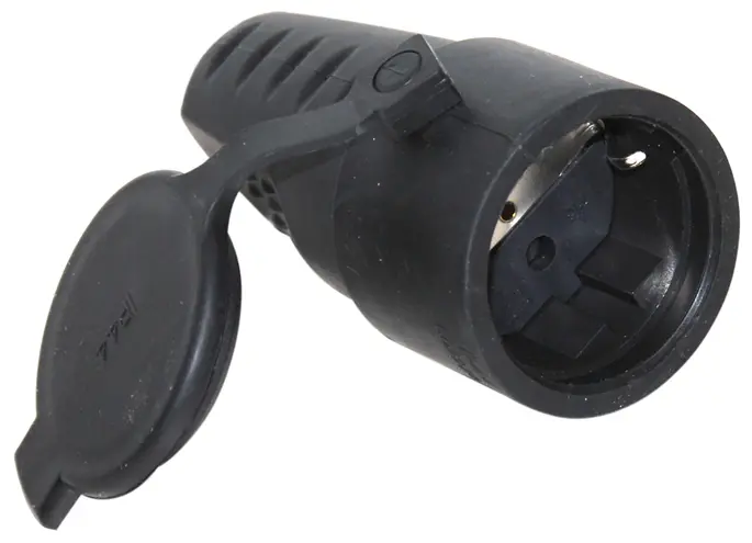 Zásuvka 16A/250V BGS 80762 průmyslová, gumová, IP44 (BGS1080762)