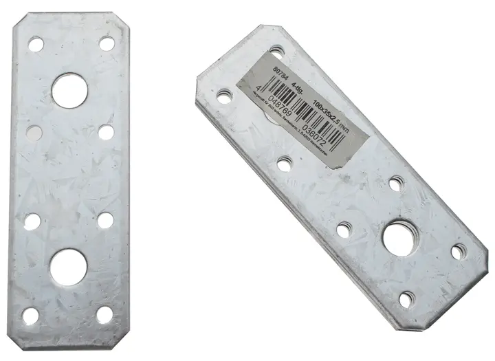 Plochý spojovací plech 100 x 35 x 2,5 mm 4dílná (BGS1080784)