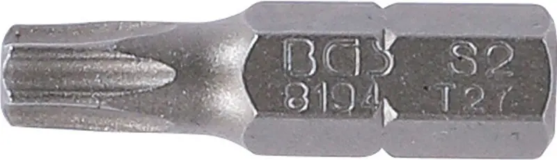 Bit Dĺžka 25 mm pohon vonkajší šesťhran 6,3 mm (1/4") T-profil (pre Torx) T27