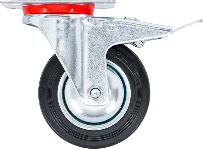 Otočné kolečko Kraftmann pr. 100 mm BGS1081966 s brzdou a základnou (BGS1081966)