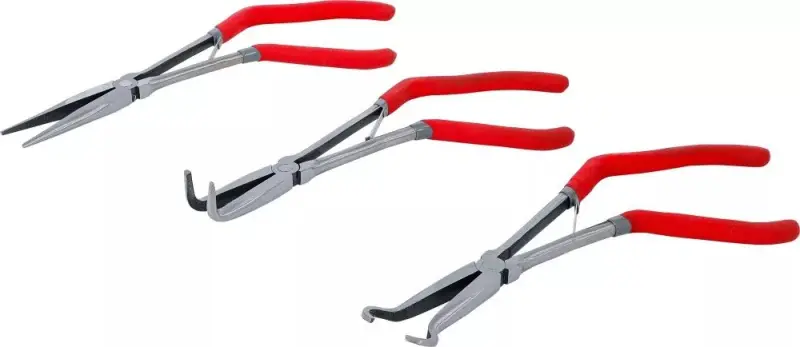 Dlouhé telefonní kleště 273 mm Kraftmann s pistolovou rukojetí (Sada 3 ks) (BGS1084528)